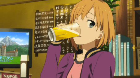 shirobako-episode-8-aoi-drinking