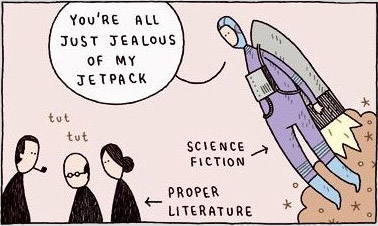 "You're all just jealous of my jet pack"